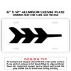6 X 12 Full Size Aluminum License Plate for Cars and Trucks  Thumbnail