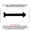 6 X 12 Full Size Aluminum License Plate for Cars and Trucks  Thumbnail
