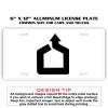 6 X 12 Full Size Aluminum License Plate for Cars and Trucks  Thumbnail