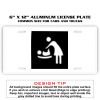 6 X 12 Full Size Aluminum License Plate for Cars and Trucks  Thumbnail
