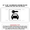 6 X 12 Full Size Aluminum License Plate for Cars and Trucks  Thumbnail
