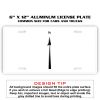 6 X 12 Full Size Aluminum License Plate for Cars and Trucks  Thumbnail