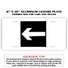 6 X 12 Full Size Aluminum License Plate for Cars and Trucks  Thumbnail