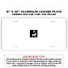6 X 12 Full Size Aluminum License Plate for Cars and Trucks  Thumbnail