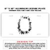6 X 12 Full Size Aluminum License Plate for Cars and Trucks  Thumbnail