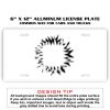 6 X 12 Full Size Aluminum License Plate for Cars and Trucks  Thumbnail