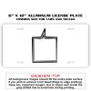 6 X 12 Full Size Aluminum License Plate for Cars and Trucks  Thumbnail