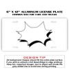 6 X 12 Full Size Aluminum License Plate for Cars and Trucks  Thumbnail