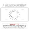 6 X 12 Full Size Aluminum License Plate for Cars and Trucks  Thumbnail
