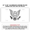 6 X 12 Full Size Aluminum License Plate for Cars and Trucks  Thumbnail