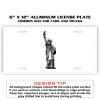 6 X 12 Full Size Aluminum License Plate for Cars and Trucks  Thumbnail