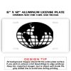 6 X 12 Full Size Aluminum License Plate for Cars and Trucks  Thumbnail