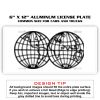 6 X 12 Full Size Aluminum License Plate for Cars and Trucks  Thumbnail