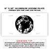 6 X 12 Full Size Aluminum License Plate for Cars and Trucks  Thumbnail