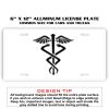 6 X 12 Full Size Aluminum License Plate for Cars and Trucks  Thumbnail