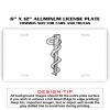 6 X 12 Full Size Aluminum License Plate for Cars and Trucks  Thumbnail
