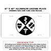 6 X 12 Full Size Aluminum License Plate for Cars and Trucks  Thumbnail