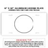 6 X 12 Full Size Aluminum License Plate for Cars and Trucks  Thumbnail