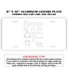 6 X 12 Full Size Aluminum License Plate for Cars and Trucks  Thumbnail