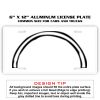 6 X 12 Full Size Aluminum License Plate for Cars and Trucks  Thumbnail