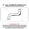 6 X 12 Full Size Aluminum License Plate for Cars and Trucks  Thumbnail