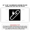 6 X 12 Full Size Aluminum License Plate for Cars and Trucks  Thumbnail