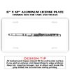 6 X 12 Full Size Aluminum License Plate for Cars and Trucks  Thumbnail