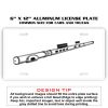 6 X 12 Full Size Aluminum License Plate for Cars and Trucks  Thumbnail