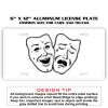 6 X 12 Full Size Aluminum License Plate for Cars and Trucks  Thumbnail
