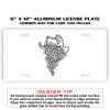 6 X 12 Full Size Aluminum License Plate for Cars and Trucks  Thumbnail