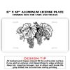 6 X 12 Full Size Aluminum License Plate for Cars and Trucks  Thumbnail