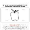 6 X 12 Full Size Aluminum License Plate for Cars and Trucks  Thumbnail