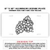 6 X 12 Full Size Aluminum License Plate for Cars and Trucks  Thumbnail