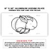 6 X 12 Full Size Aluminum License Plate for Cars and Trucks  Thumbnail