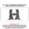 6 X 12 Full Size Aluminum License Plate for Cars and Trucks  Thumbnail