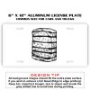 6 X 12 Full Size Aluminum License Plate for Cars and Trucks  Thumbnail