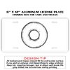 6 X 12 Full Size Aluminum License Plate for Cars and Trucks  Thumbnail