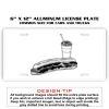 6 X 12 Full Size Aluminum License Plate for Cars and Trucks  Thumbnail