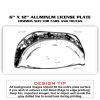 6 X 12 Full Size Aluminum License Plate for Cars and Trucks  Thumbnail