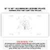 6 X 12 Full Size Aluminum License Plate for Cars and Trucks  Thumbnail