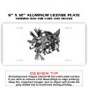 6 X 12 Full Size Aluminum License Plate for Cars and Trucks  Thumbnail