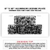 6 X 12 Full Size Aluminum License Plate for Cars and Trucks  Thumbnail