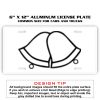 6 X 12 Full Size Aluminum License Plate for Cars and Trucks  Thumbnail