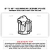 6 X 12 Full Size Aluminum License Plate for Cars and Trucks  Thumbnail