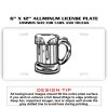 6 X 12 Full Size Aluminum License Plate for Cars and Trucks  Thumbnail
