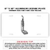 6 X 12 Full Size Aluminum License Plate for Cars and Trucks  Thumbnail