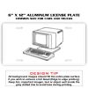 6 X 12 Full Size Aluminum License Plate for Cars and Trucks 6 X 12 Full Size Aluminum License Plate for Cars and Trucks Thumbnail