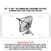 6 X 12 Full Size Aluminum License Plate for Cars and Trucks  Thumbnail