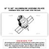 6 X 12 Full Size Aluminum License Plate for Cars and Trucks  Thumbnail