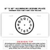 6 X 12 Full Size Aluminum License Plate for Cars and Trucks  Thumbnail